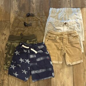 4T Shorts lot- 7 pair Oshkosh, Carters and Cat&Jack